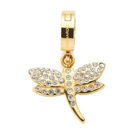 Leonardo 024964 Damen-Anhänger Elisabeth Libelle Goldfarben Clip & Mix