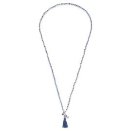 Leonardo 024900 Damen-Halskette Donna Blau 80 cm