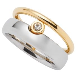 Leonardo 02539 Damenring Claire Edelstahl