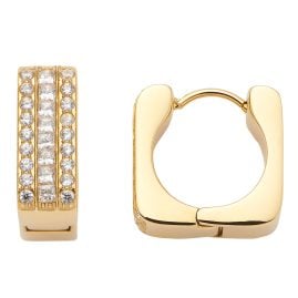 Leonardo 025426 Women's Hoop Earrings Sarah Gold Tone