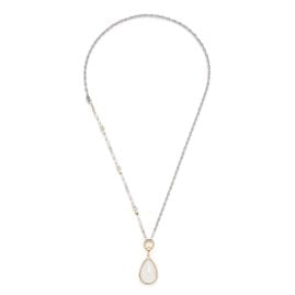 Leonardo 026309 Women's Necklace Set Esther 69 cm Clip & Mix Two Tone