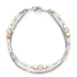 Leonardo 026311 Women's Bracelet Esther Clip & Mix Two Tone