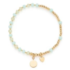 Leonardo 026291 Damenarmband Evelyn You & Me Ciao Goldfarben/Hellblau