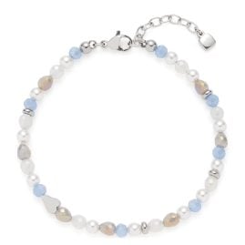 Leonardo 026201 Damen-Armband Franzi Blau Silber