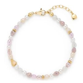 Leonardo 026204 Damen-Armband Franzi rosa / gold