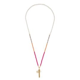 Leonardo 026884 Damen-Halskette Solera 80 cm gold / pink