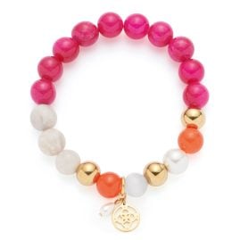 Leonardo 026886 Damen-Armband Solera gold / pink