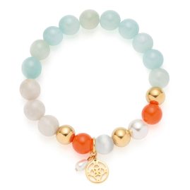 Leonardo 026888 Damen-Armband Solera gold blau