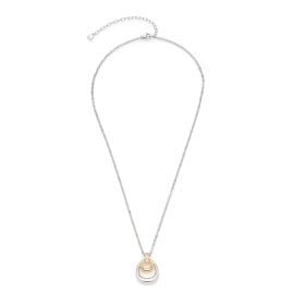 Leonardo 026257 Damen-Collier Livia 45 cm Zweifarbig