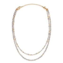 Leonardo 026903 Halskette für Damen Agneta 50/82 cm Goldfarben/Grau