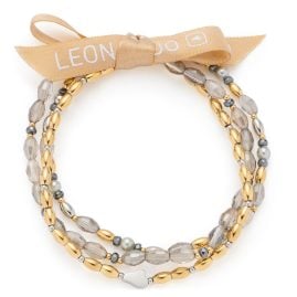 Leonardo 026904 Damenarmband Agneta Goldfarben/Grau