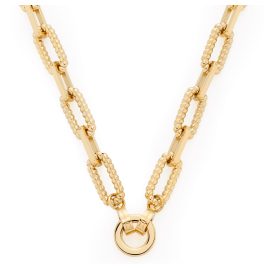 Leonardo 022232 Women's Necklace 43 Moni Clip&Mix Gold Tone Stainless Steel