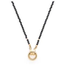 Leonardo 022286 Women's Necklace 70 Pippa Clip&Mix Black/Gold