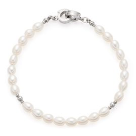 Leonardo 022235 Women's Pearl Bracelet Silva Clip&Mix