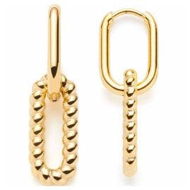 Leonardo 023251 Women's Hoop Earrings Moni Gold Tone
