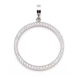 Leonardo 023600 Pendant Elin Clip&Mix Stainless Steel Ring with Cubic Zirconia