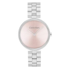 CALVIN KLEIN 25100015 Ladies' Watch Gleam Steel/Pink