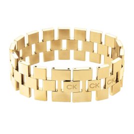 CALVIN KLEIN 35000244 Women's Bracelet Stainless Steel Gold Tone Geometric