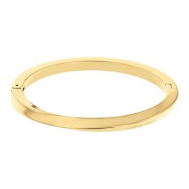 CALVIN KLEIN 35000313 Women's Bangle Gold Plated Stainless Steel Twisted Ring