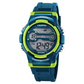 Calypso K5808/3 Kids' and Youth Watch Digital Blue/Neon Green 10 bar