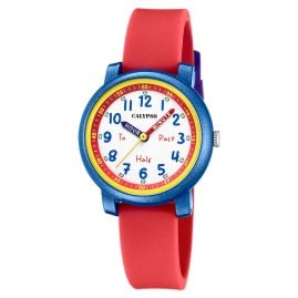Calypso K5827/5 Kinderuhr Quarz Rot/Blau