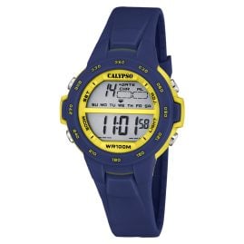 Calypso K5850/5 Digital Watch for Children and Teenagers Blue/Yellow 10 bar