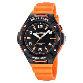 Calypso K5883/2 Men's Watch Quartz Orange/Black 10 bar