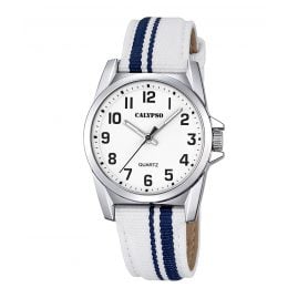 Calypso K5707/1 Kinder-Armbanduhr Weiß/Blau Calypso K5707/1 Kinder-Armbanduhr Weiß/Blau