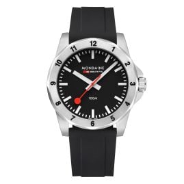 Mondaine MSN.42120.RB Men's Wristwatch Numeri Quartz Black 42 mm