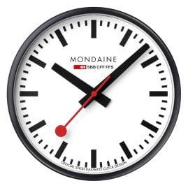 Mondaine A990.CLOCK.12SBB Wall Clock Quartz 25 cm Black/White