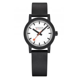 Mondaine MS1.32110.RB Damen-Armbanduhr Essence Weiß/Schwarz