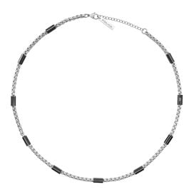 Police PEAGN0078502 Men's Necklace Radius Steel/Black