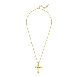 Police PEAGN0078902 Herren-Kette Crossrange Kreuz Goldfarben