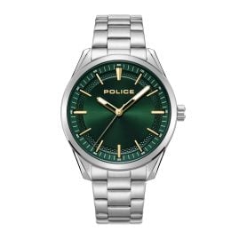 Police PEWGN0075401 Men's Watch Grille Stainless Steel/Green