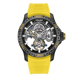 Police PEWGR0097805 Herrenuhr Automatik Spirit Gelb