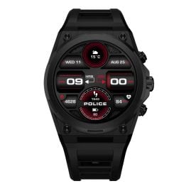 Police PEIUN00003X2 Herren-Smartwatch My.Avatar 2.0 Schwarz/Rot