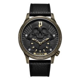 Police PEWJA2227702 Men's Wristwatch Jet Black/Gold Tone