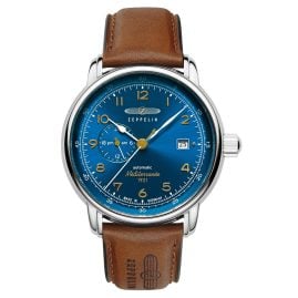 Zeppelin 9668-3 Men's Watch Automatic 100 Years Méditerranée Brown/Blue