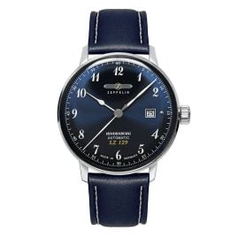 Zeppelin 8056-3 Automatic Men's Watch Hindenburg LZ129 Dark Blue