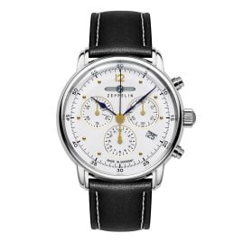 Zeppelin 9586-1 Herren-Armbanduhr Barcelona Chronograph mit Lederband