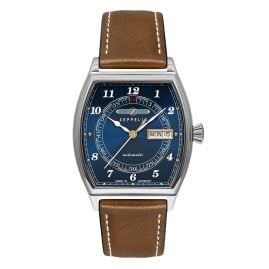 Zeppelin 8360-3 Herrenuhr Metropolis Automatik Day-Date Cognac/Blau