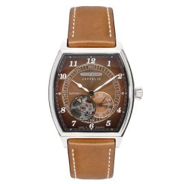 Zeppelin 8362-2 Herrenuhr Metropolis Automatik Open Heart Braun