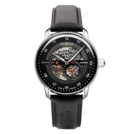 Zeppelin 8664-2 Men's Wristwatch Automatic New Captain's Line Black