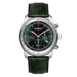 Zeppelin 8888-4 Men's Watch LZ 14 Marine Chronograph Green