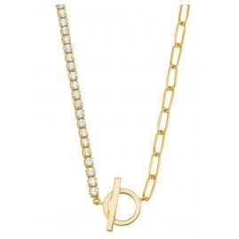 s.Oliver 2028512 Ladies Necklace Gold Plated Silver