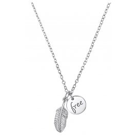 s.Oliver 2032573 Women's Necklace Feather Silver