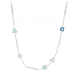 s.Oliver 2033892 Damen-Halskette Silber Kette mit Zirkonia
