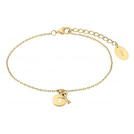 s.Oliver 2032566 Women's Bracelet Gold Plated Silver Key