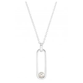 s.Oliver 2033871 Women's Necklace Silver with Shell Pearl