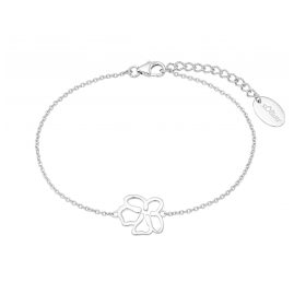 s.Oliver 2033878 Damen-Armband Blume Silber